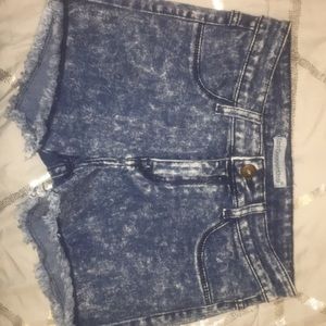 Jean stretchy shorts